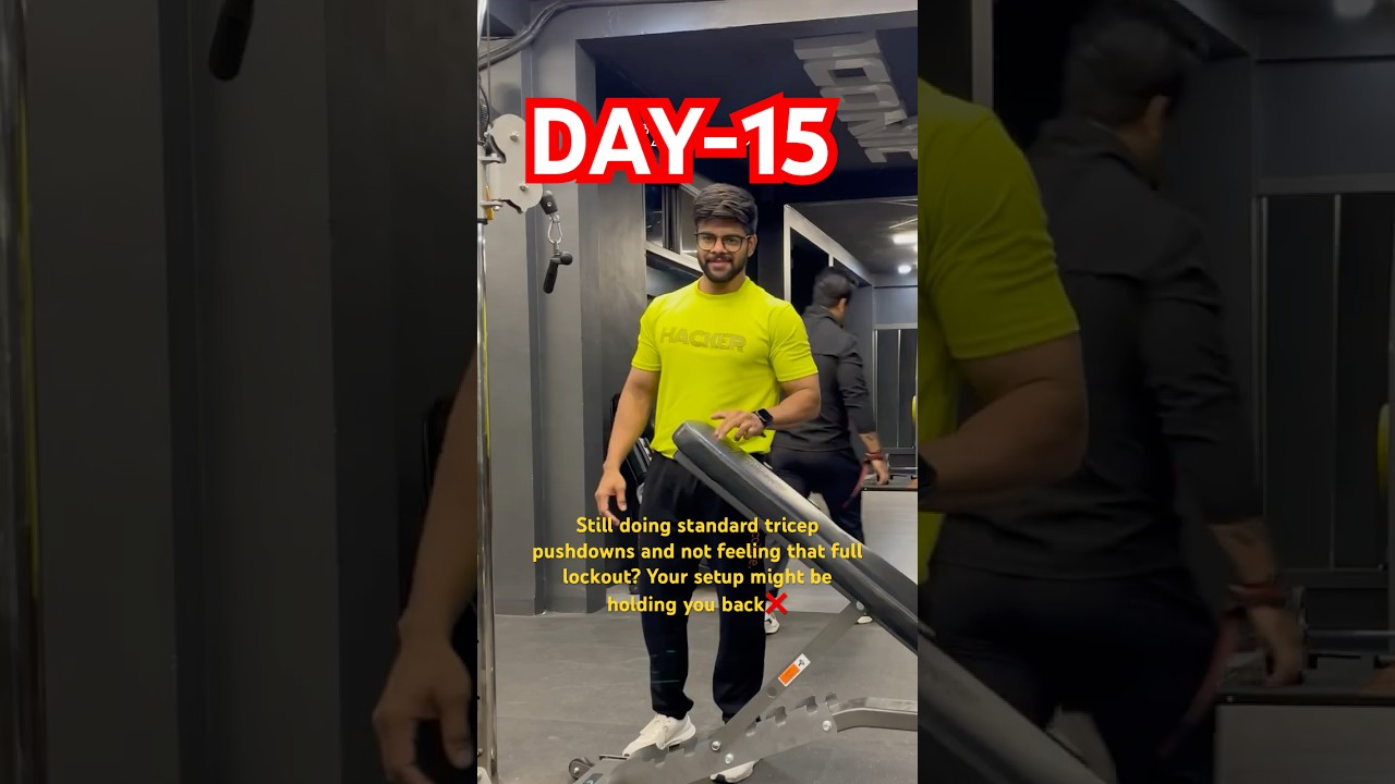 How to use (Still doing standard tricep pushdowns and not feeling that full lockout?❌