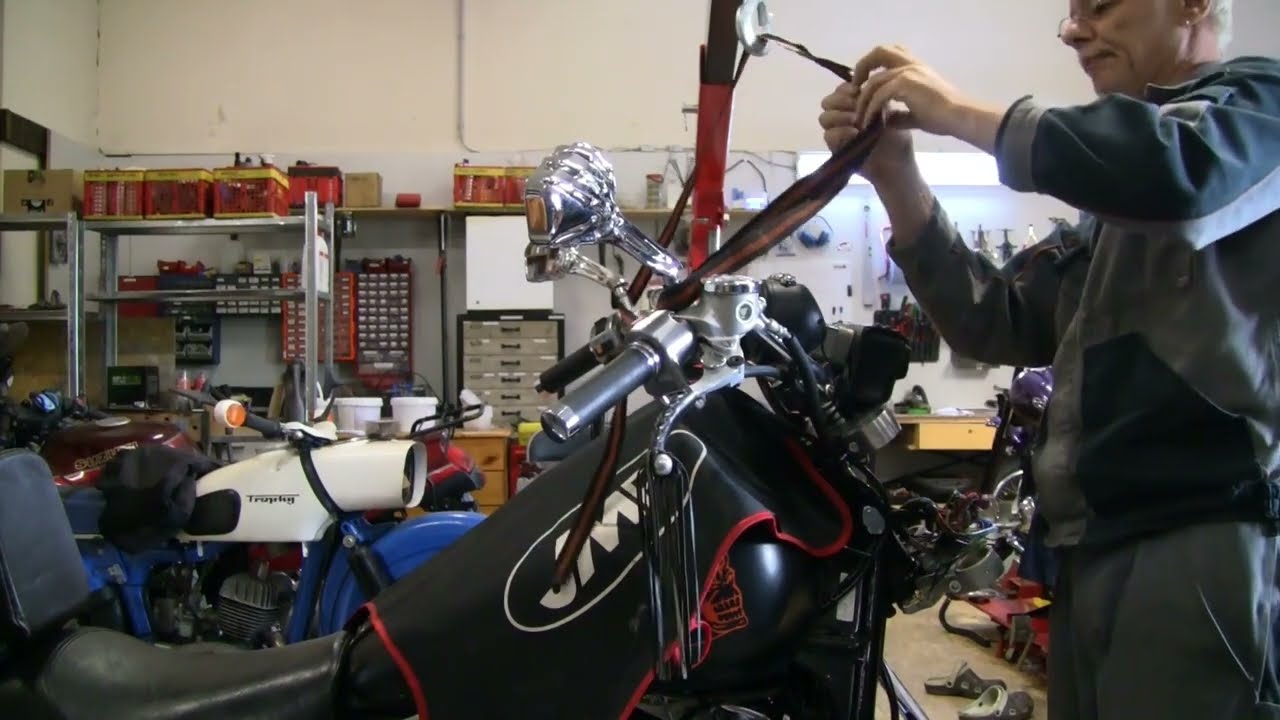 Kawasaki VN 1500 Gabel  und Lenkkopfeinbau