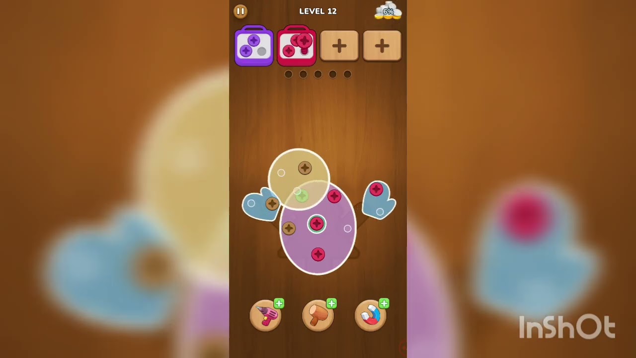 Woodle Screw Game Level 11-12 | Puzzle Game