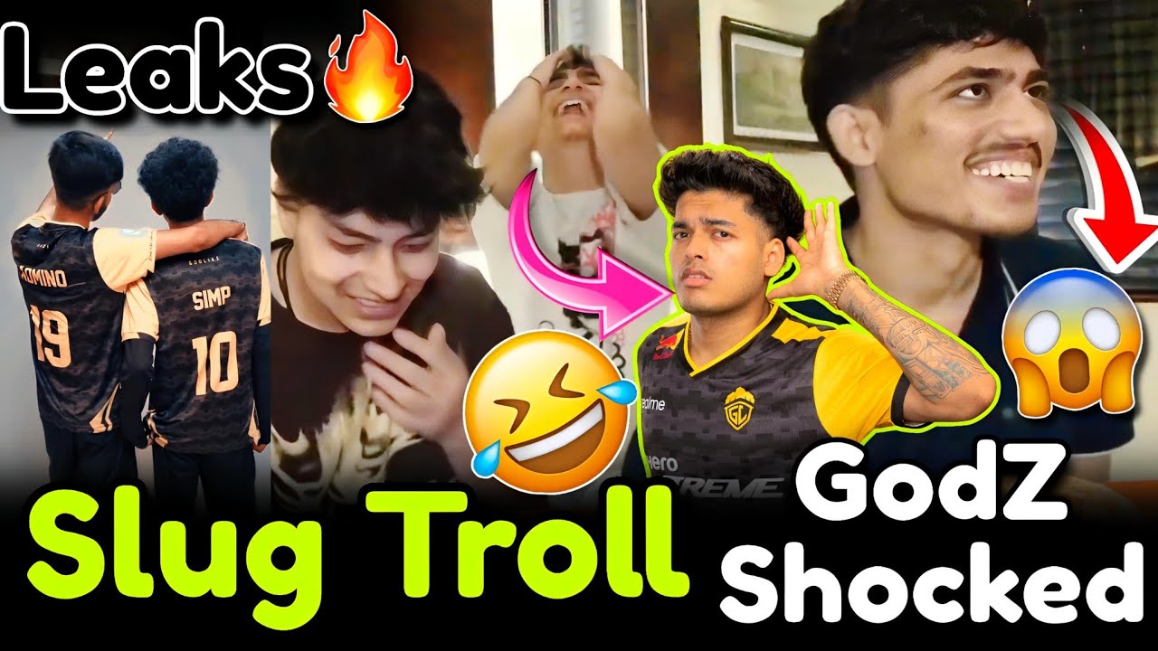 GodZ Shocked by GodL 😱 React on Joining💛 Slug Troll GodL 🤣 GODL SOUL Together 🚀
