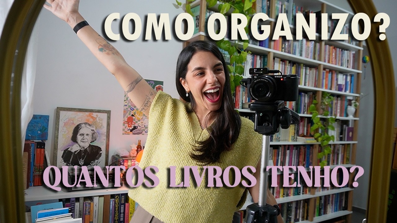Como organizar as estantes de livros?