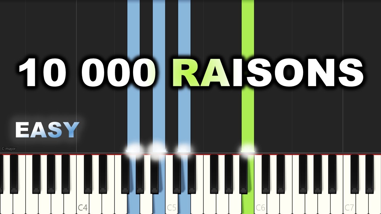 10 000 Raisons (Bless the Lord) | EASY PIANO TUTORIAL BY Extreme Midi