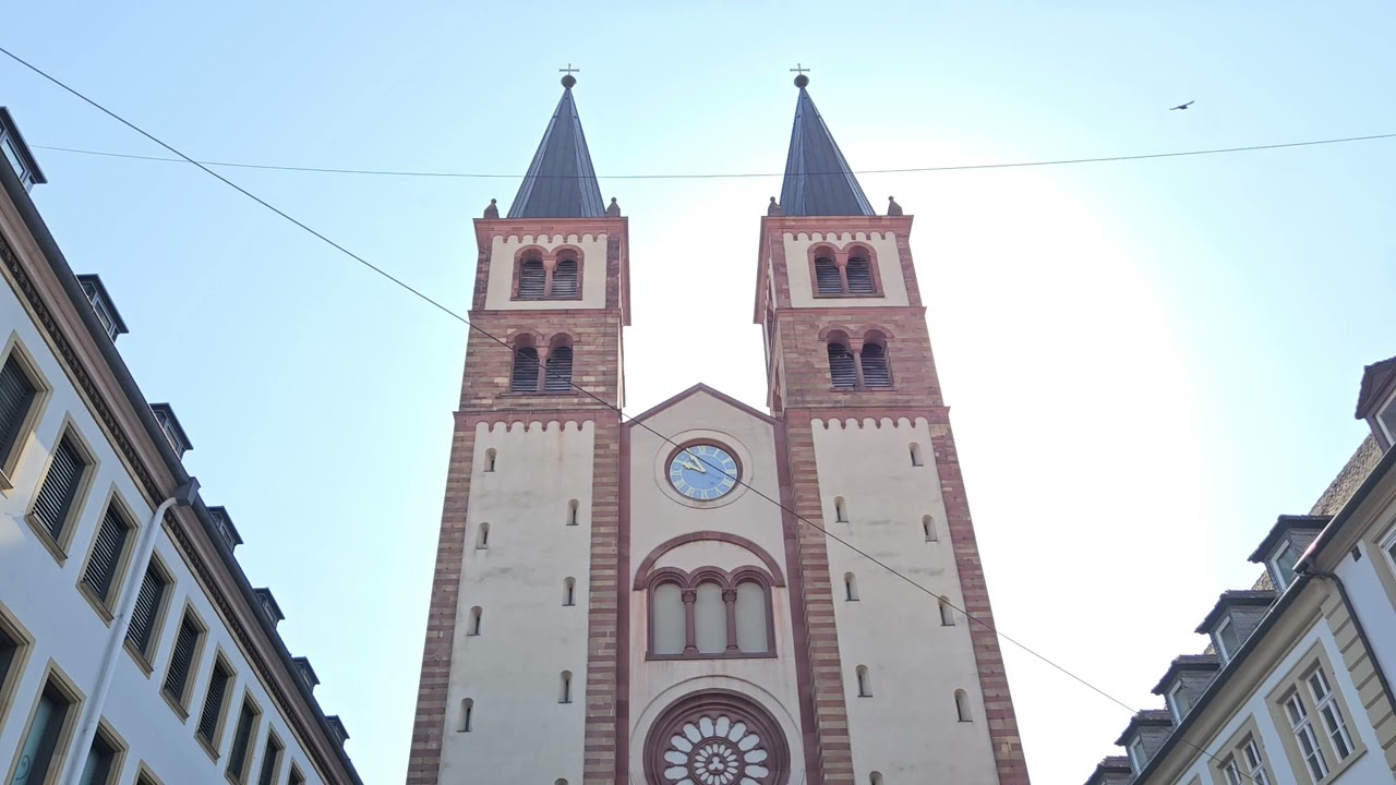 Würzburg (WÜ) Altstadt kath. Domkirche St. Kilian : Festgeläut (Glocken 19-1)