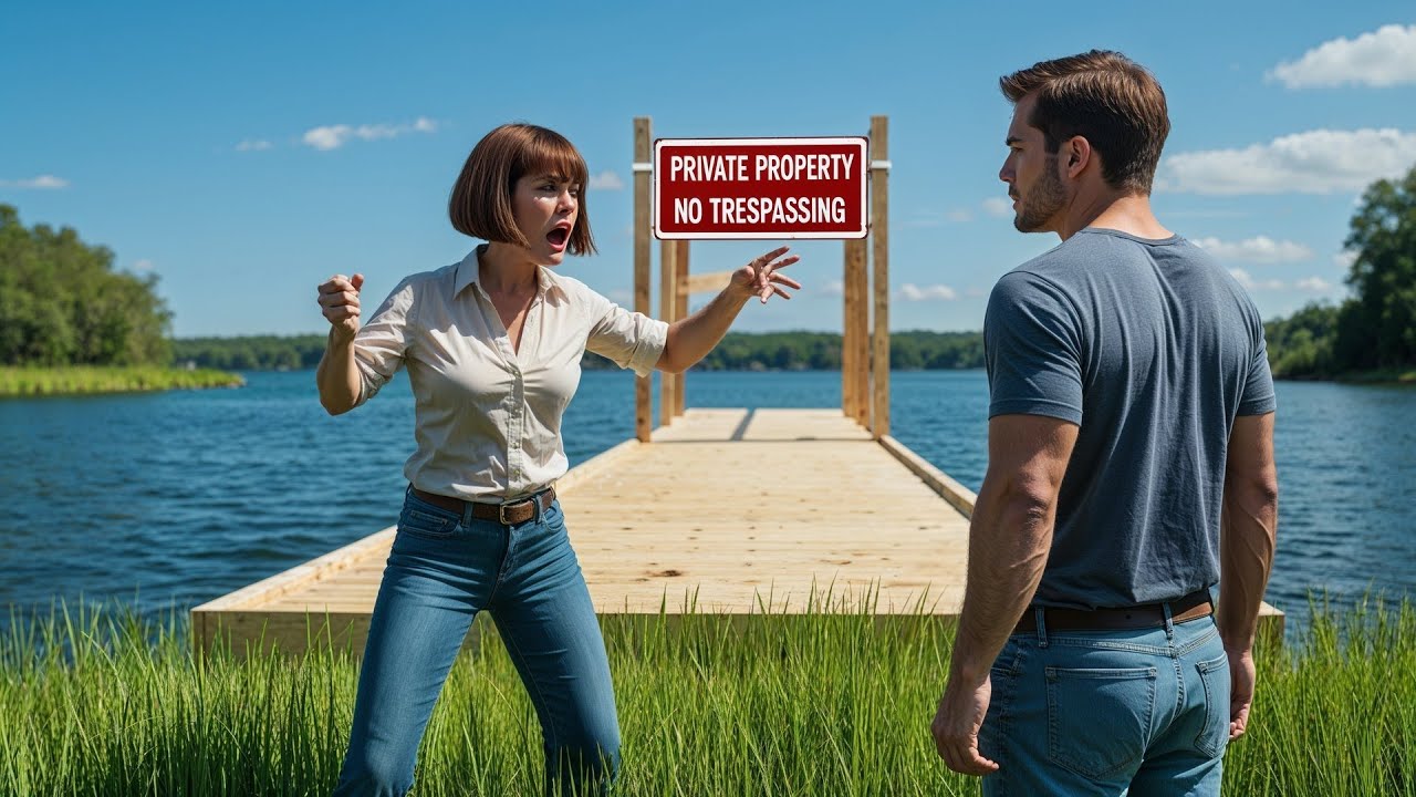 HOA Built A Dock On My Lot Without Permission, I Posted No Trespassing And Locked It