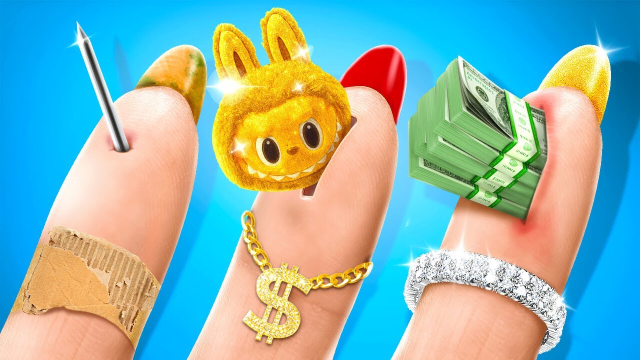 ARM vs RIJK vs GIGA RIJK Doe-het-zelf uitdaging! (Van afval naar schat! 🗑️💎) door 123 GO!