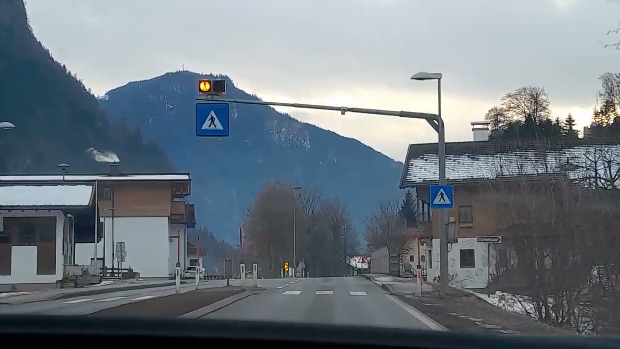 Tirol, Unterinntal, Autofahrt von Brixlegg nach Straß im Zillertal, 06.02.26