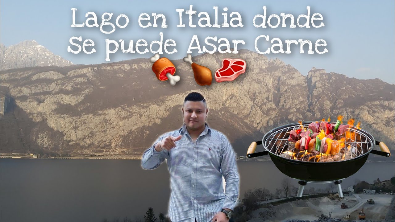 Lago en Italia donde se puede asar Carne 😋🍖🍗🥩 | Spiaggia Moregallo Lecco 🏞🏖