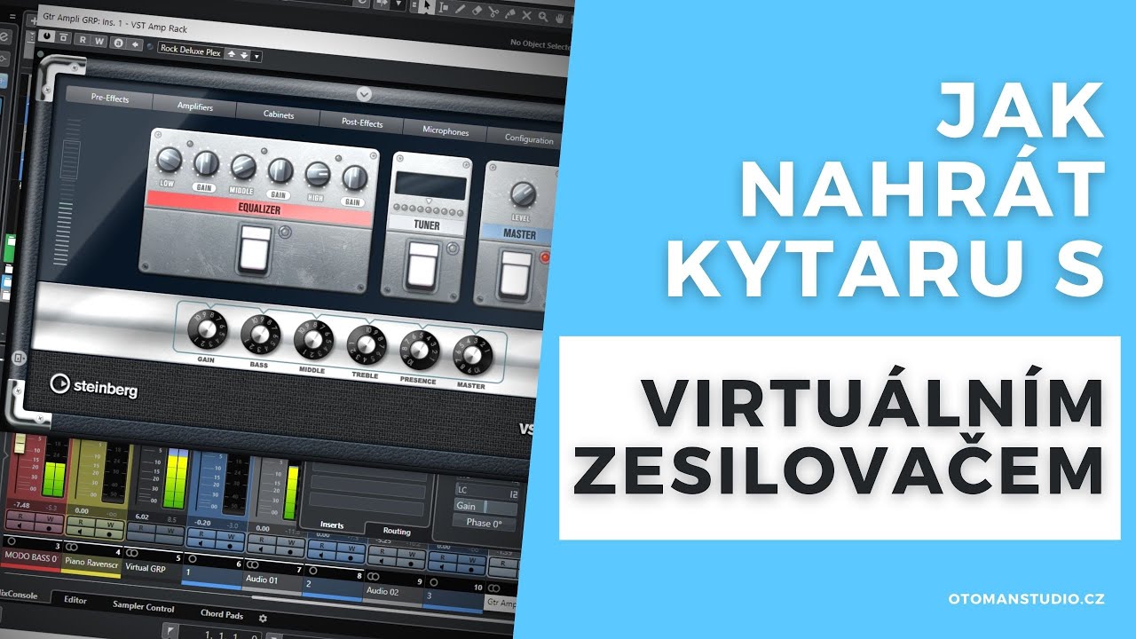 Jak Nahrát KYTARU s Virtuálním Zesilovačem - @oTomanStudio.cz