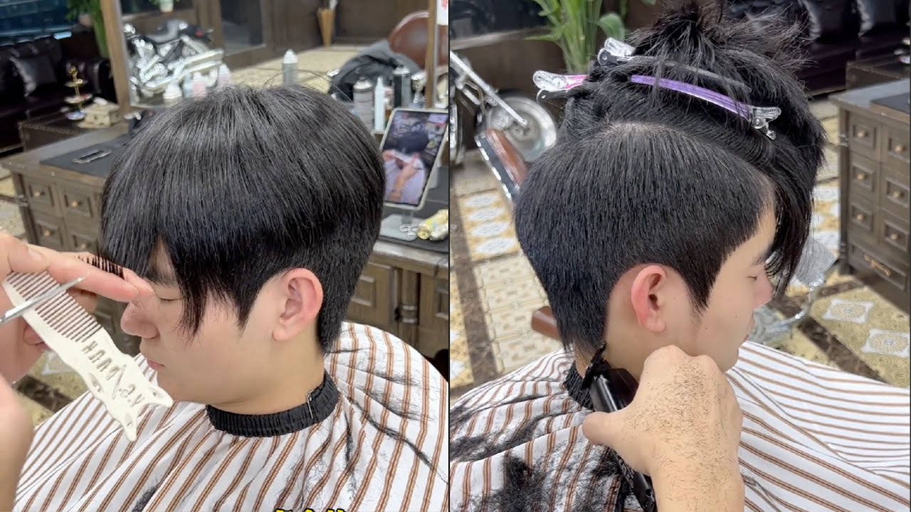 男士短发改造全过程｜从厚重到清爽一步到位