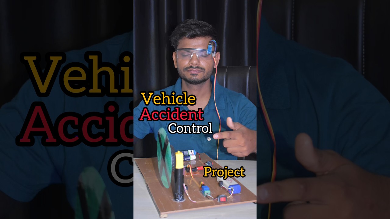 Vehicle Accident Control Project, Anti Sleep Alarm For Driver #shorts #science #technology #trending