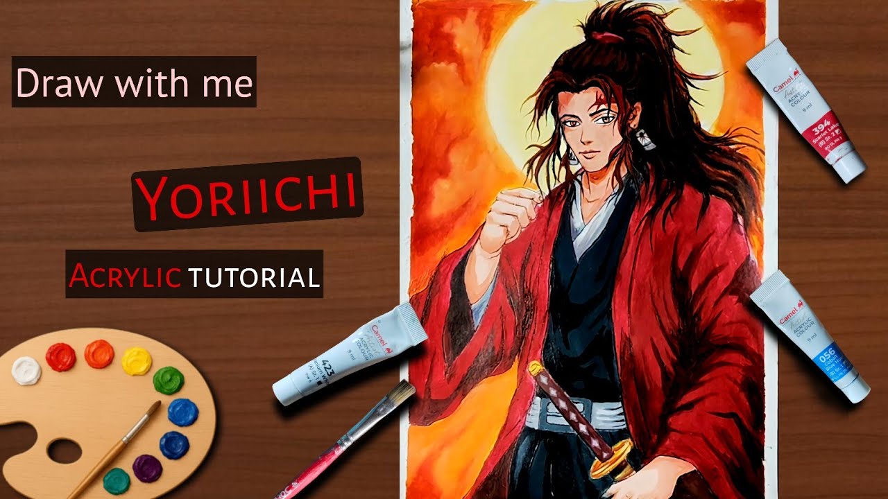 Legendary Sun Breaker Yoriichi Realistic Painting | Demon Slayer Special Art