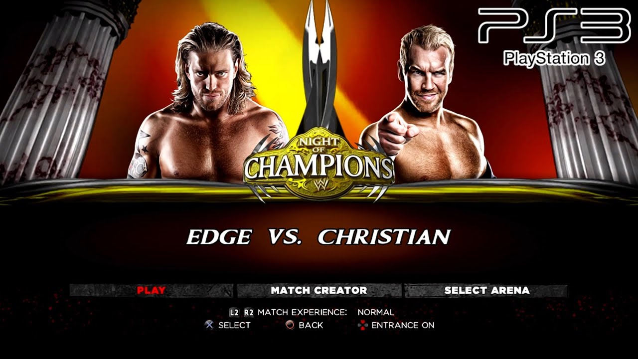 WWE '13 PS3 - Edge VS Christian [2K][mClassic]