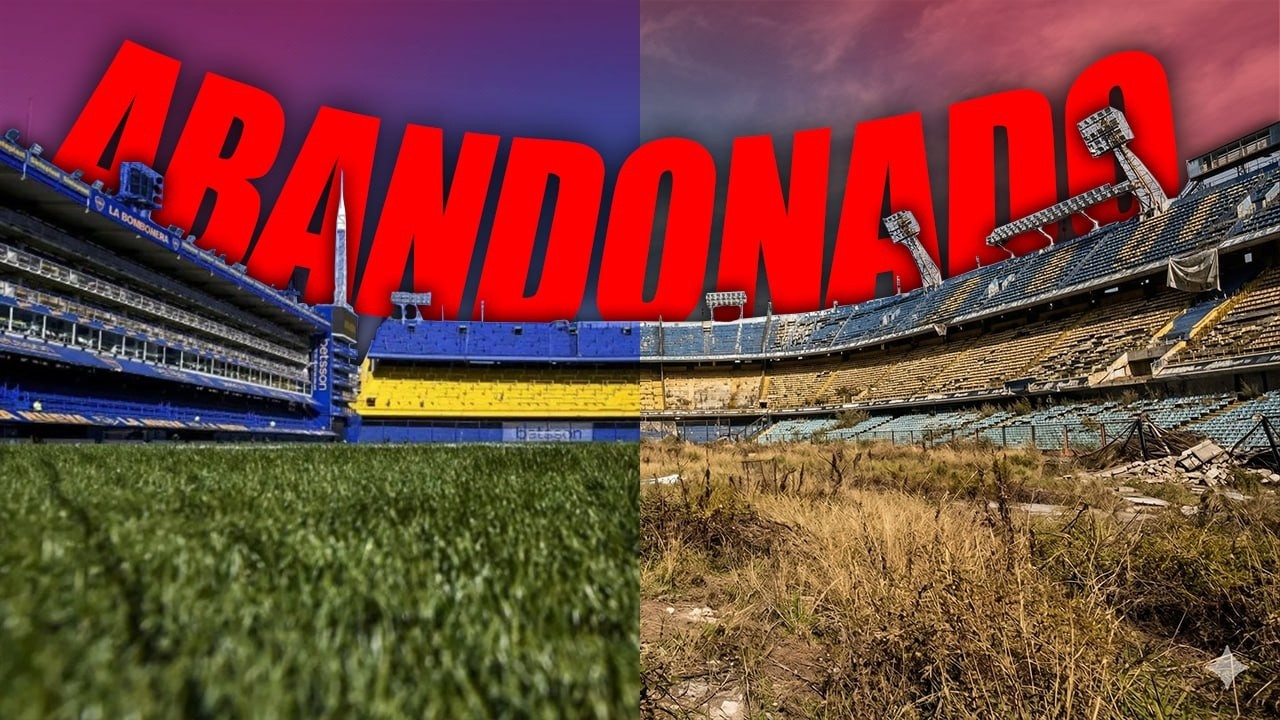 ESTADIOS DE F&Uacute;TBOL COMPLETAMENTE ABANDONADOS