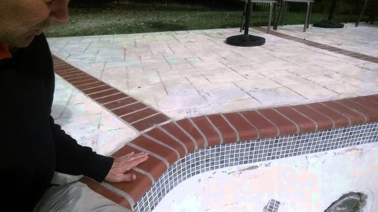Concrete Pool Renovation Coping and Tile Details @Browningpoolsandspasmaryla9530