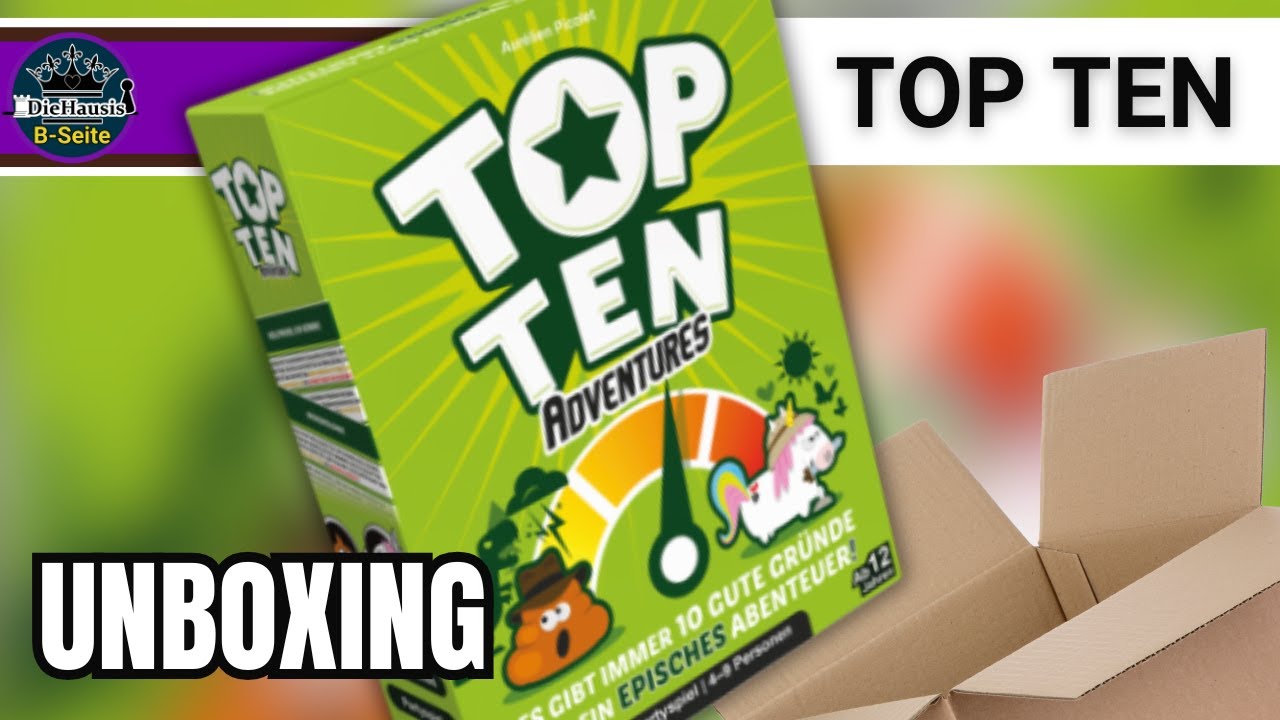Top Ten Adventures 📦 Spiel Unboxing – Was steckt drin? | DieHausis B-Seite