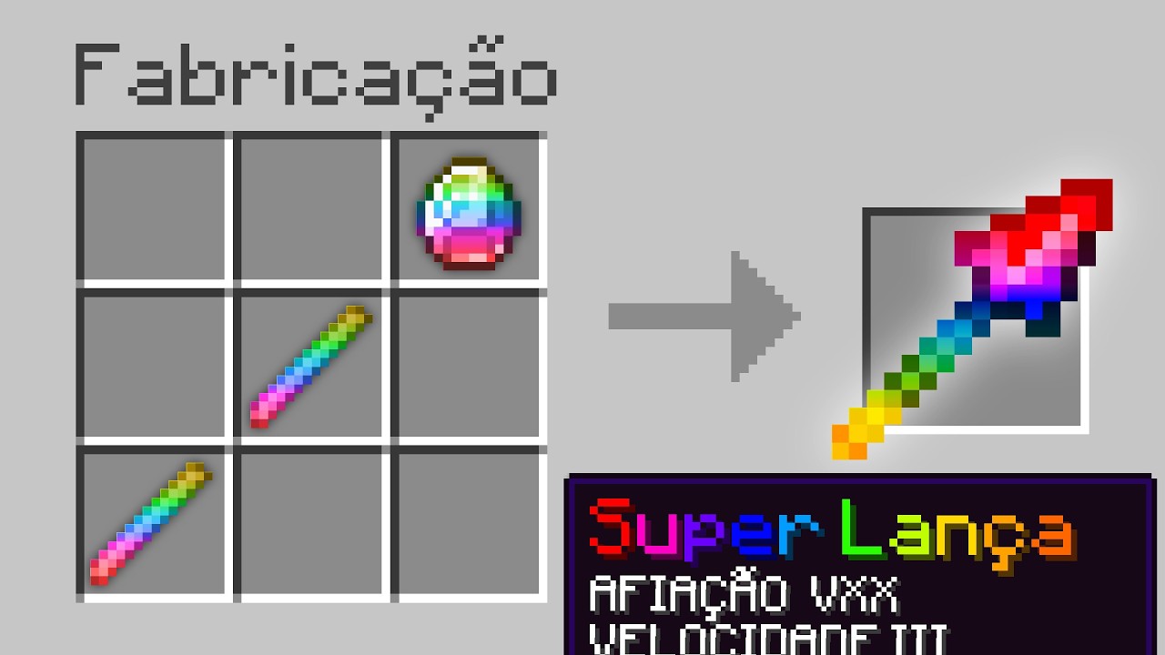 posso CRAFTAR LANÇAS SUPER OP