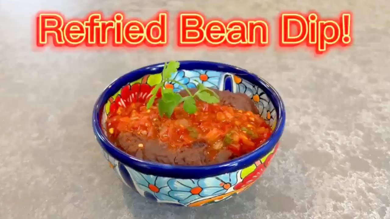 Refried Black Bean Bean Dip &ndash; Game Day Recipes