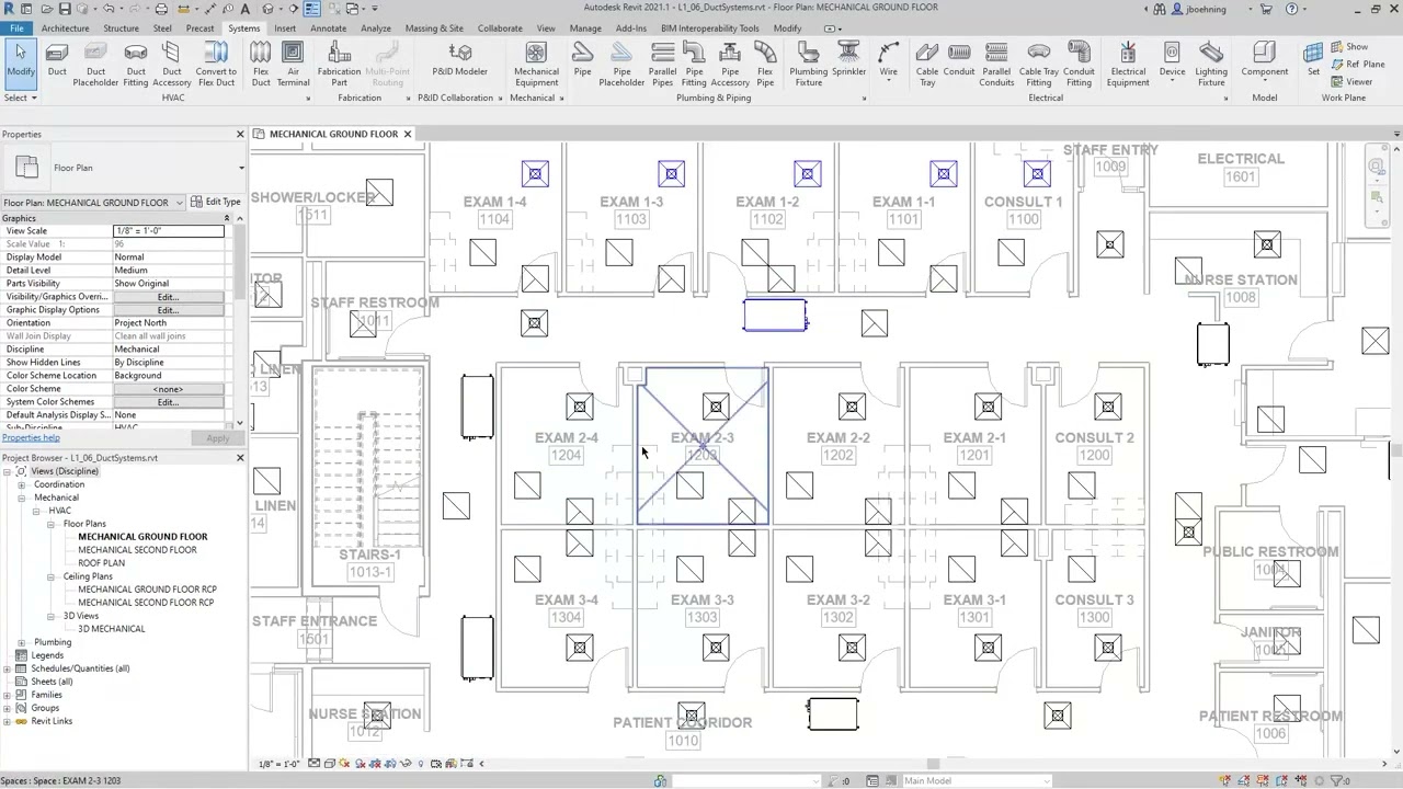 7.HVAC(Creating a Duct System in Revit - A Step-by-Step Guide)