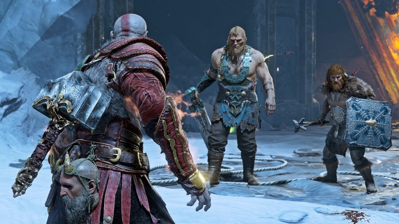 God of War - Thor's Sons: Magni & Modi - Give Me God of War Gameplay, NG+ (No Damage)