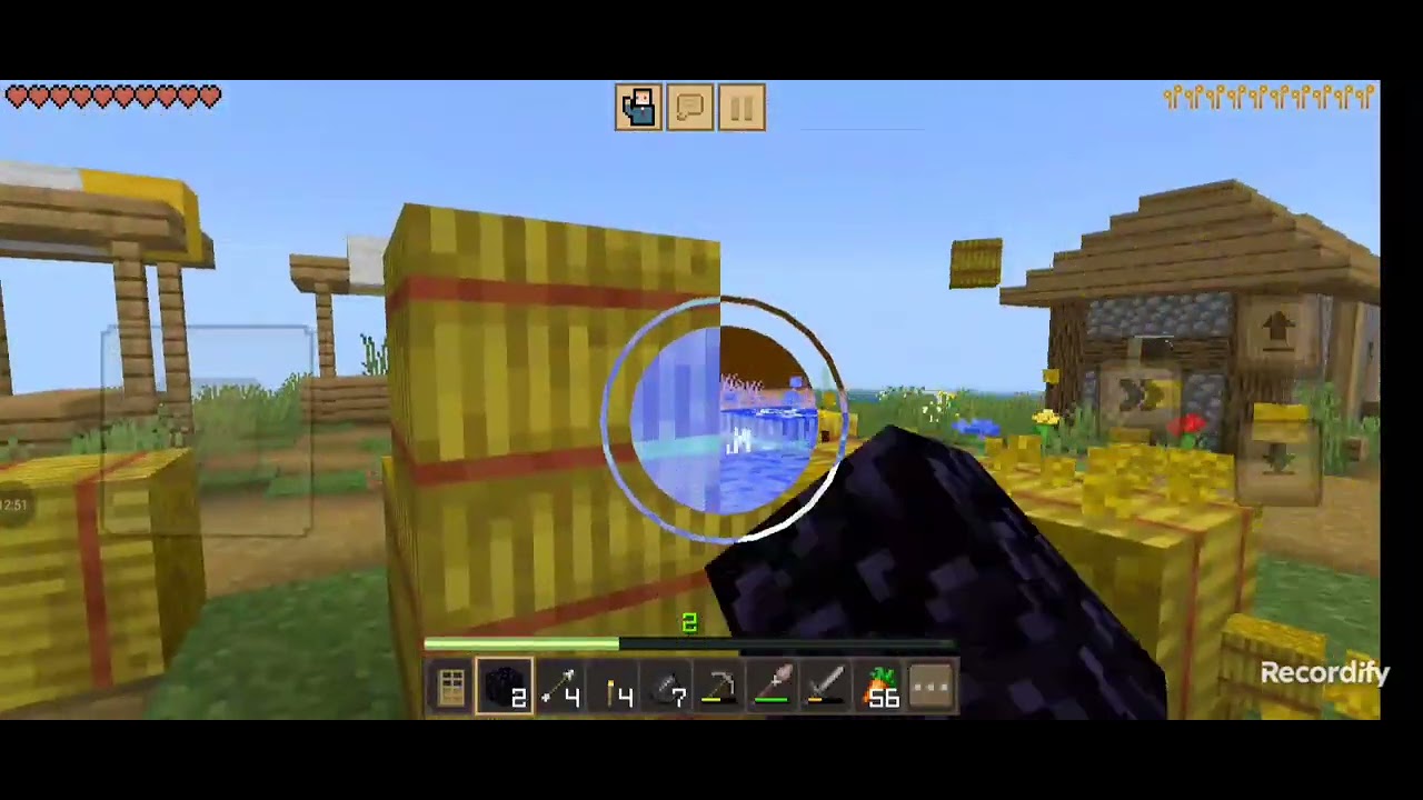 Jogando Minecraft 