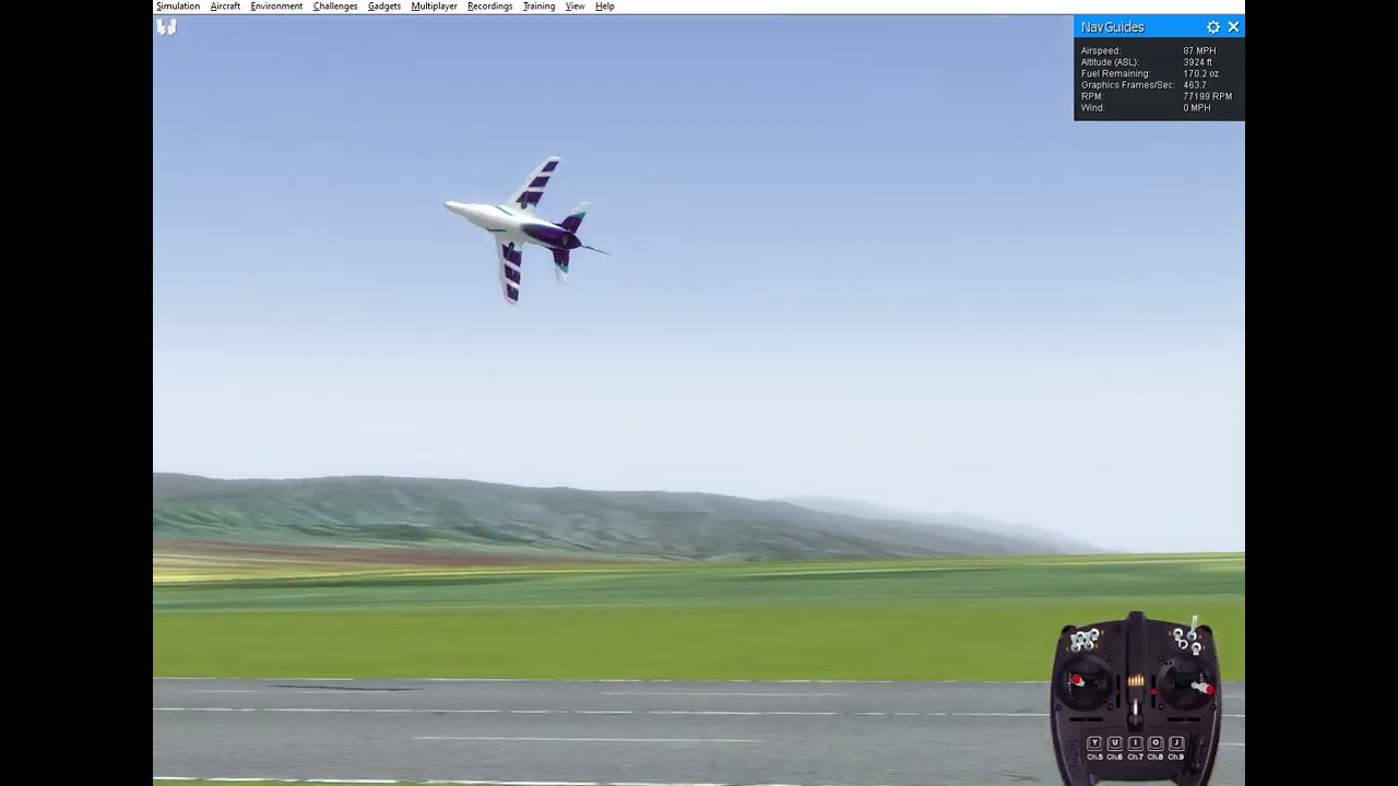 RealFlight 9.5S flying the AEROPANDA STTT JETS KINETIN || Demo flight || Nehoray shvartz