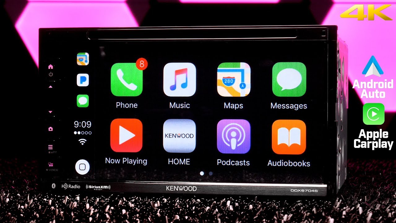 Kenwood DDX6704S Double DIN Stereo - Apple Carplay, Android Auto and Waze