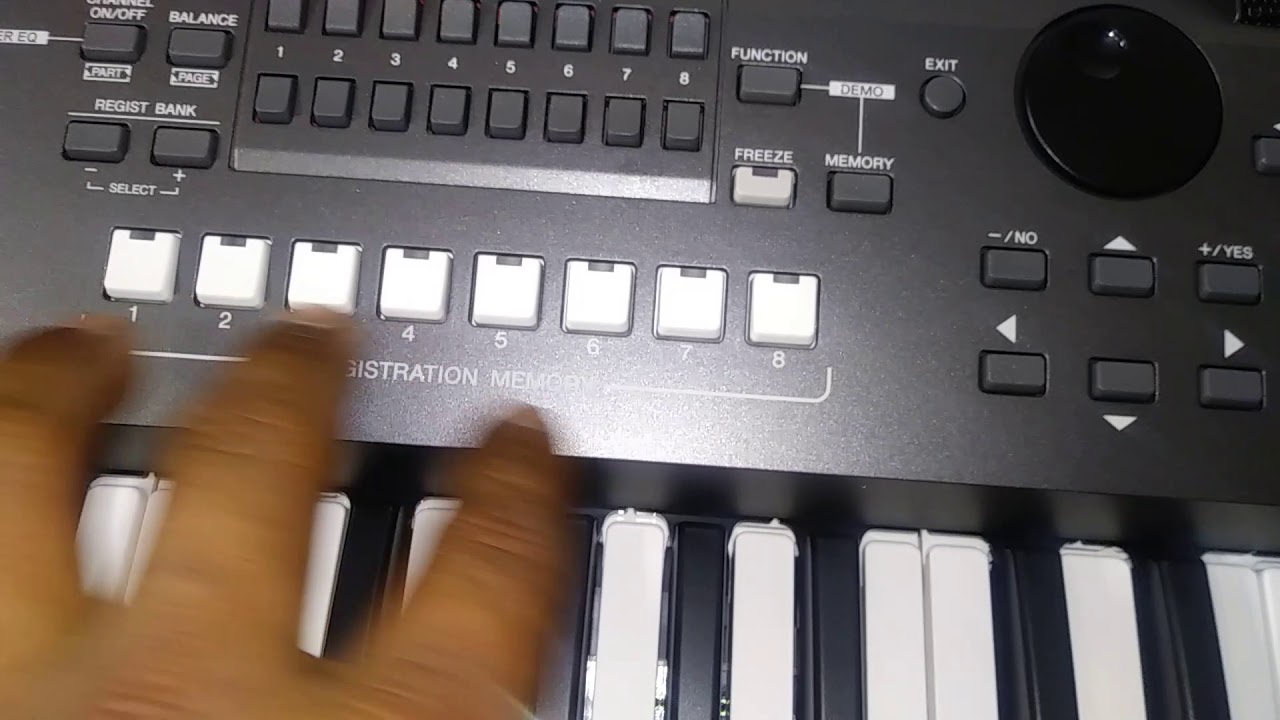 Como cargar samplers en la yamaha psr 670