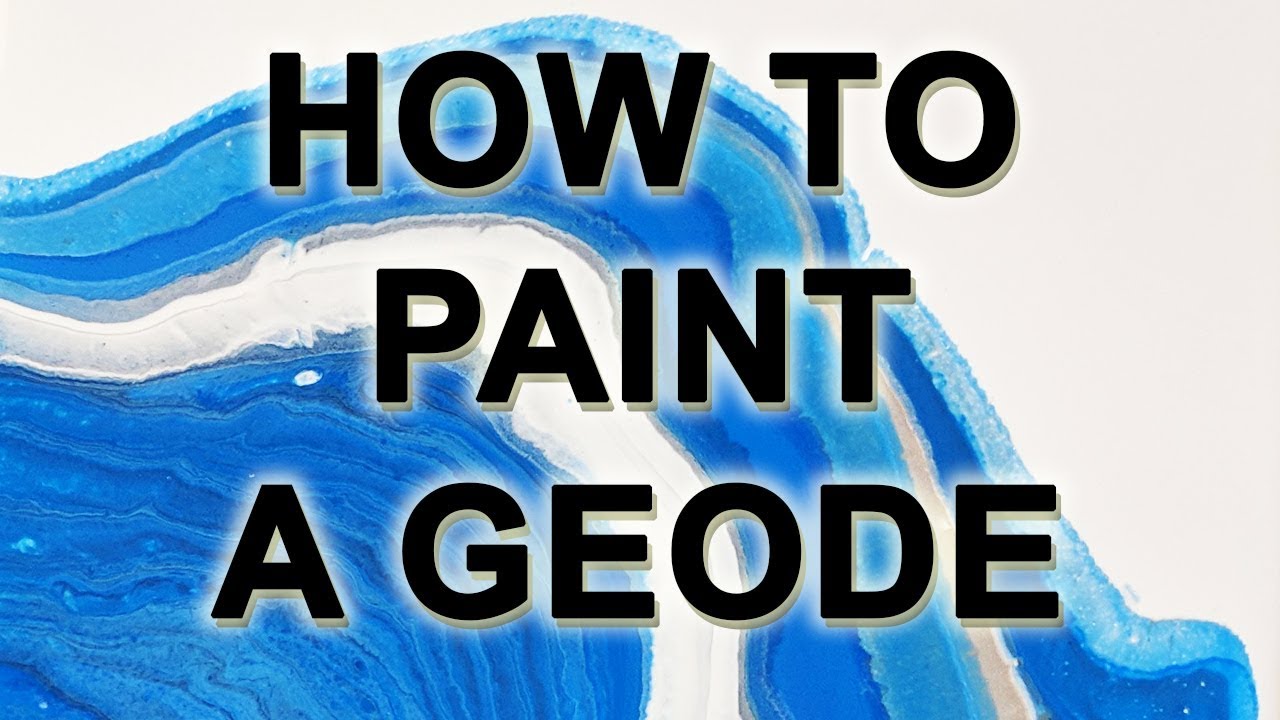 How To Paint A Geode - Paint Pour