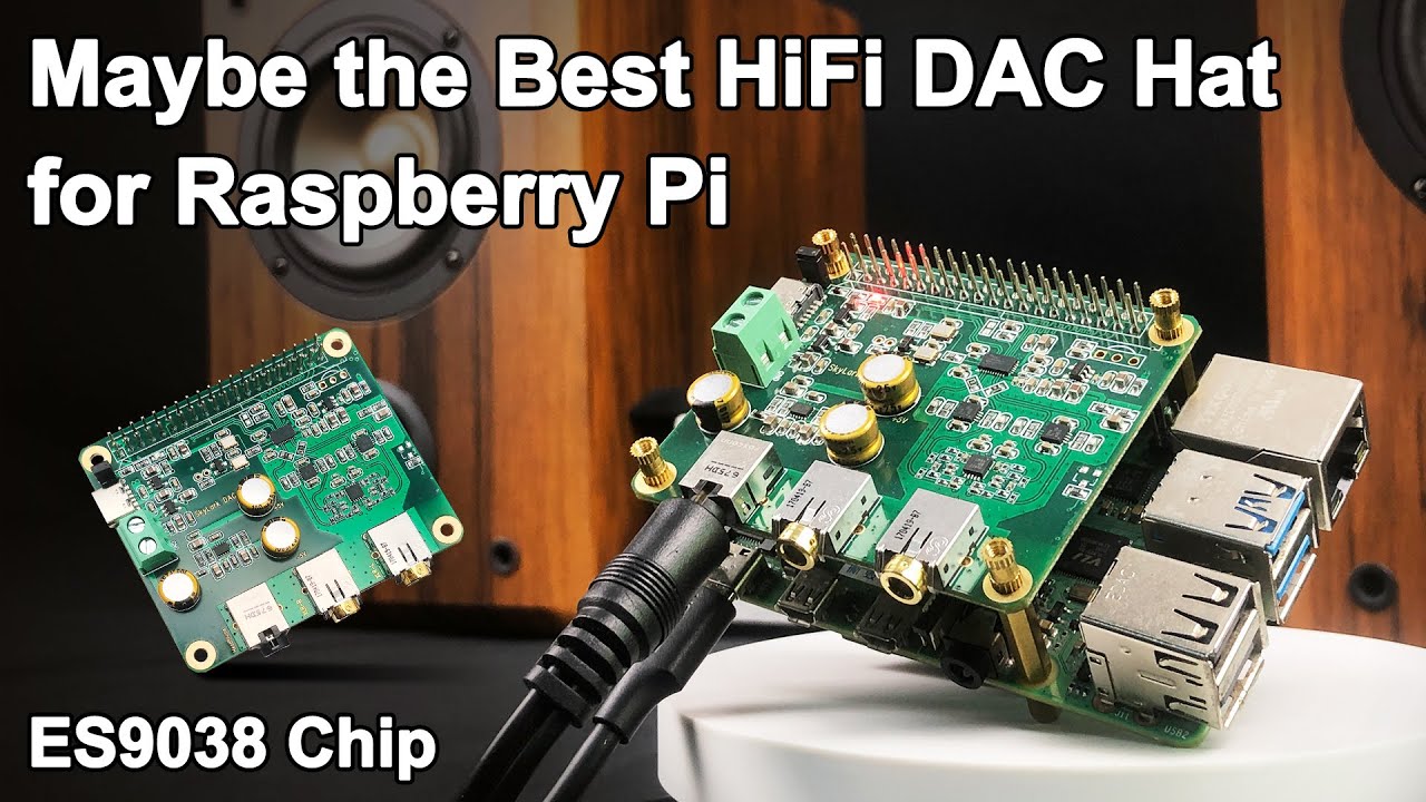 Raspberry Pi 4 HiFi DAC Pro Hat ES9038Q2M Audio Card