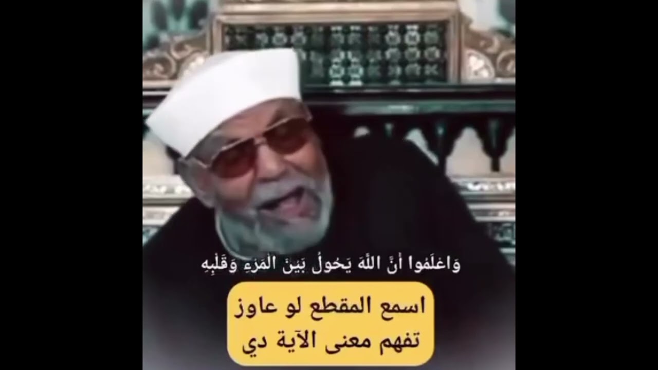 تفسير الله يحول بين المرء وقلبه الشعراوي نوادر