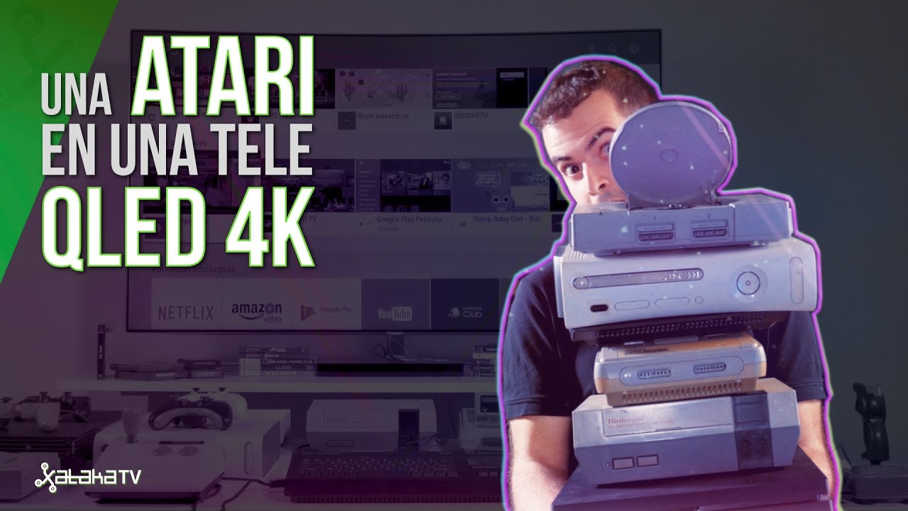 TV QLED 4K vs de la Atari a la PS4 #RetoXataka