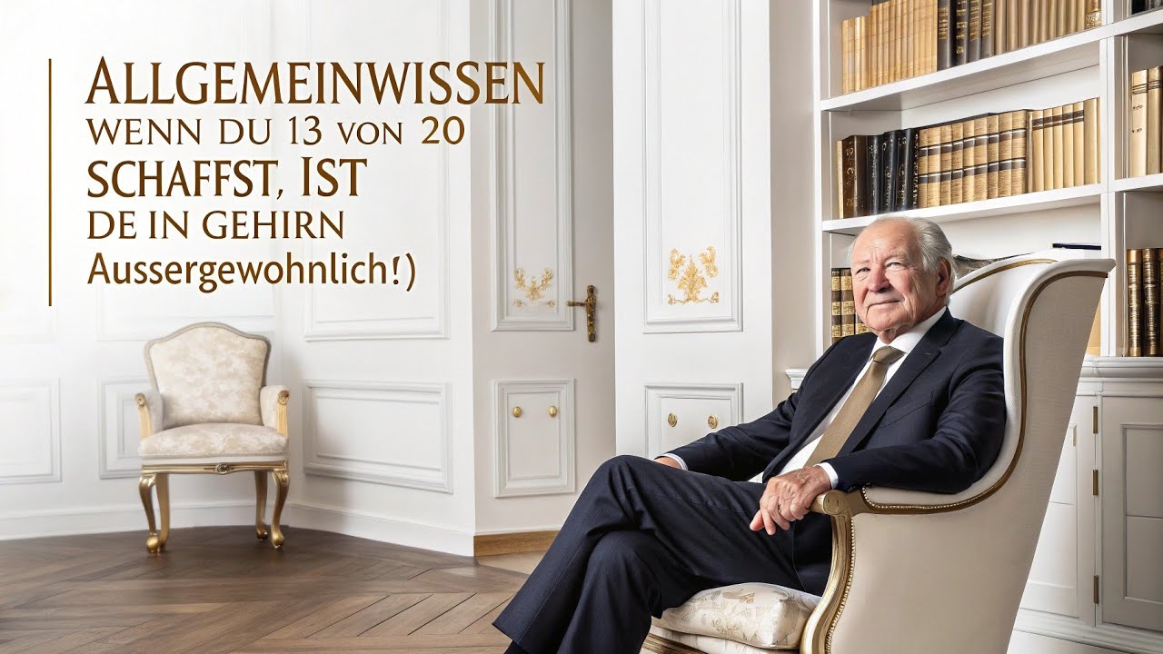 ALLGEMEINWISSENWENN DU 13 VON 20 SCHAFFST, IST DEIN GEHIRN AUSSERGEWÖHNLICH!