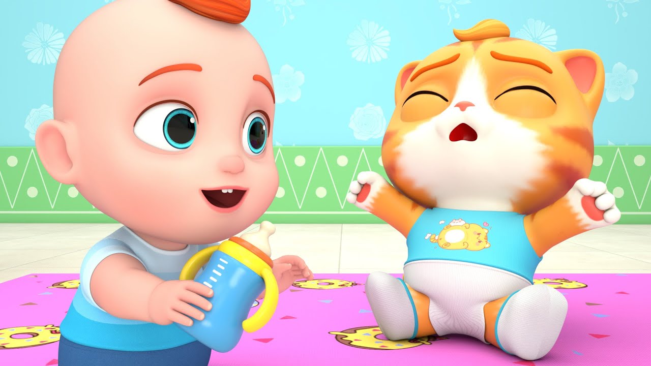 Leo cuida al bebé | Canciones Infantiles | Bebe Leo en Español