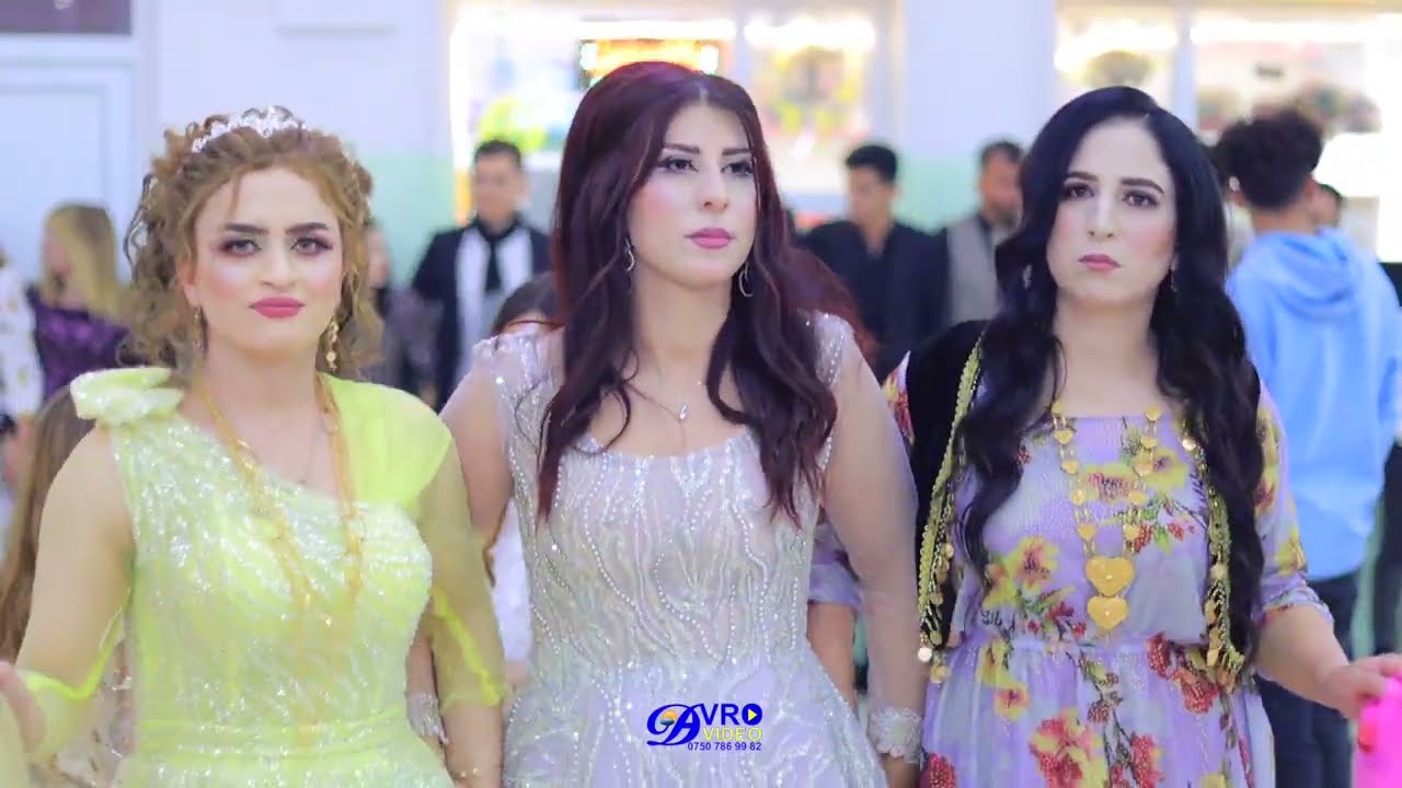 الفنانين ناجي الهسكاني و خلو شنكالي و جميل شنكالي حفلة زفاف تحسين و شهيرة جزء 6