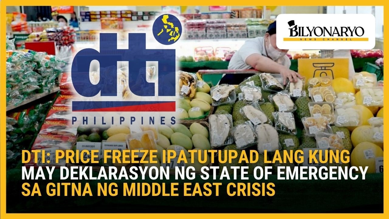 DTI: Price freeze ipatutupad lang kung may deklarasyon ng state of emergency | Agenda Weekend