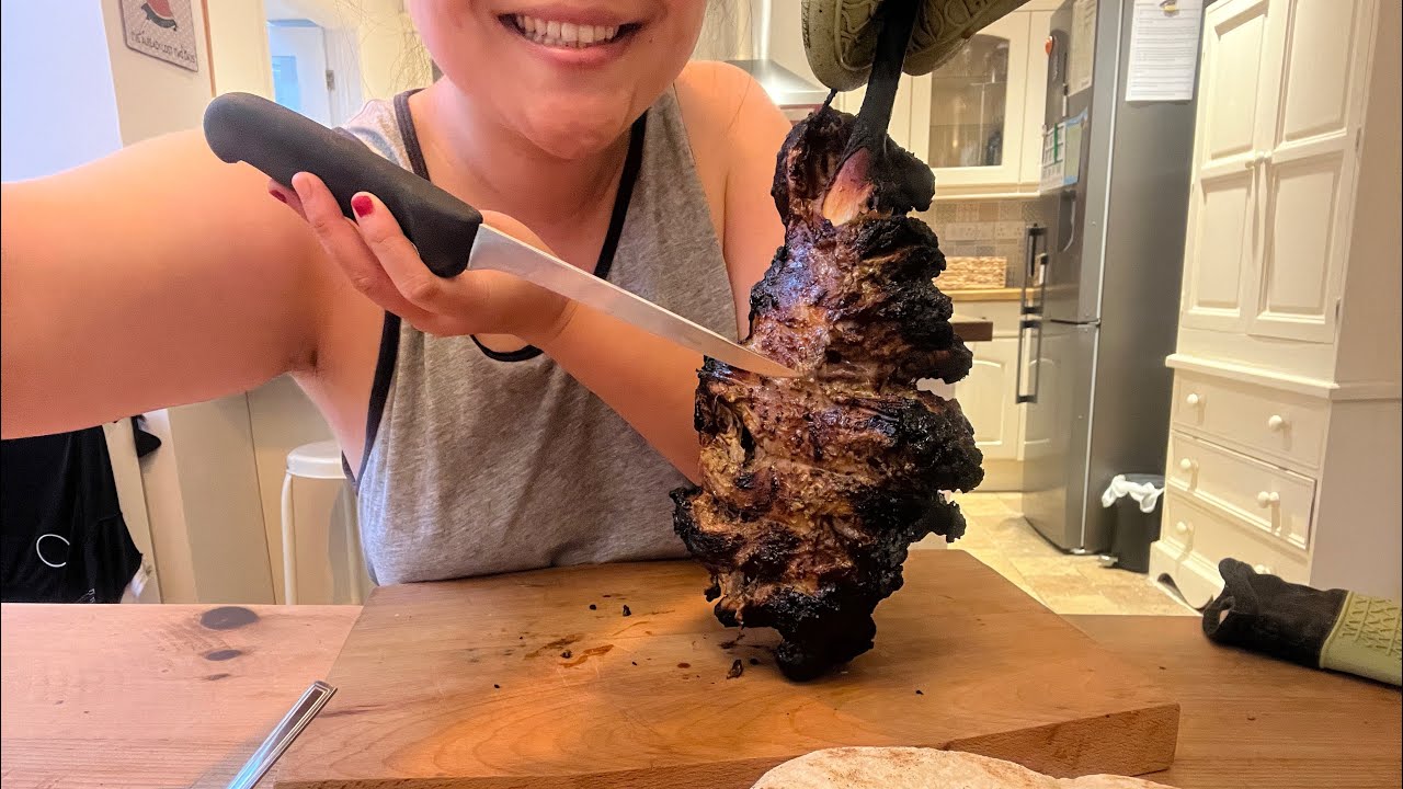 ASMR MUKBANG JAMIE OLIVER’S WHOLE LEG OF LAMB