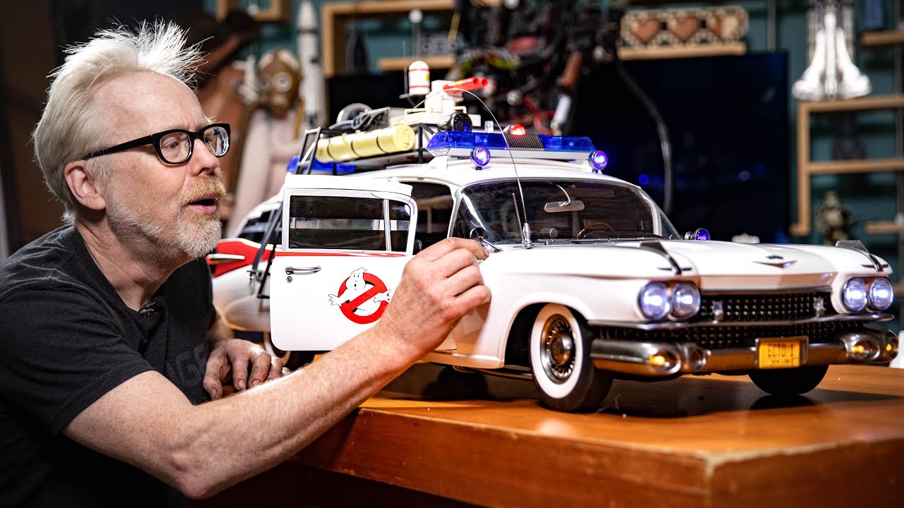 Adam Savage Unboxes The Ghostbusters Ecto-1 1/6 Scale Vehicle!