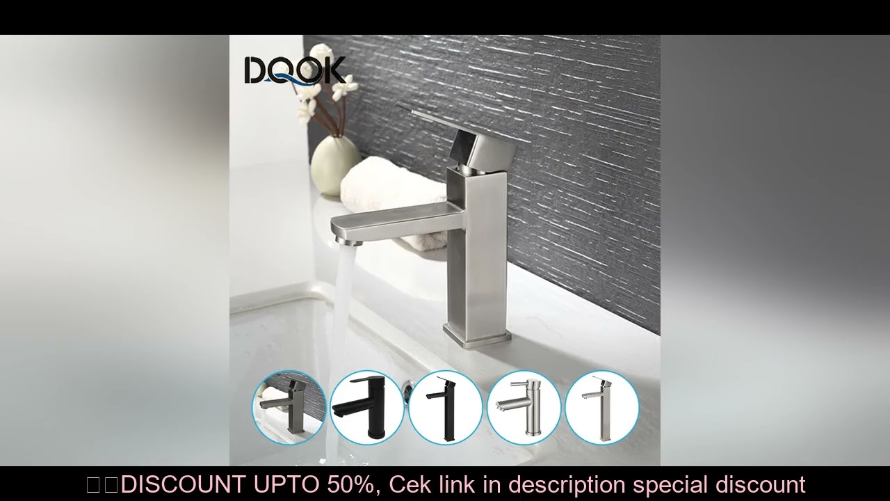 Basin Sink Bathroom Faucet Deck Mounted Hot Cold Water Basin Mixer Taps Matte Black Lavatory Sink Ta