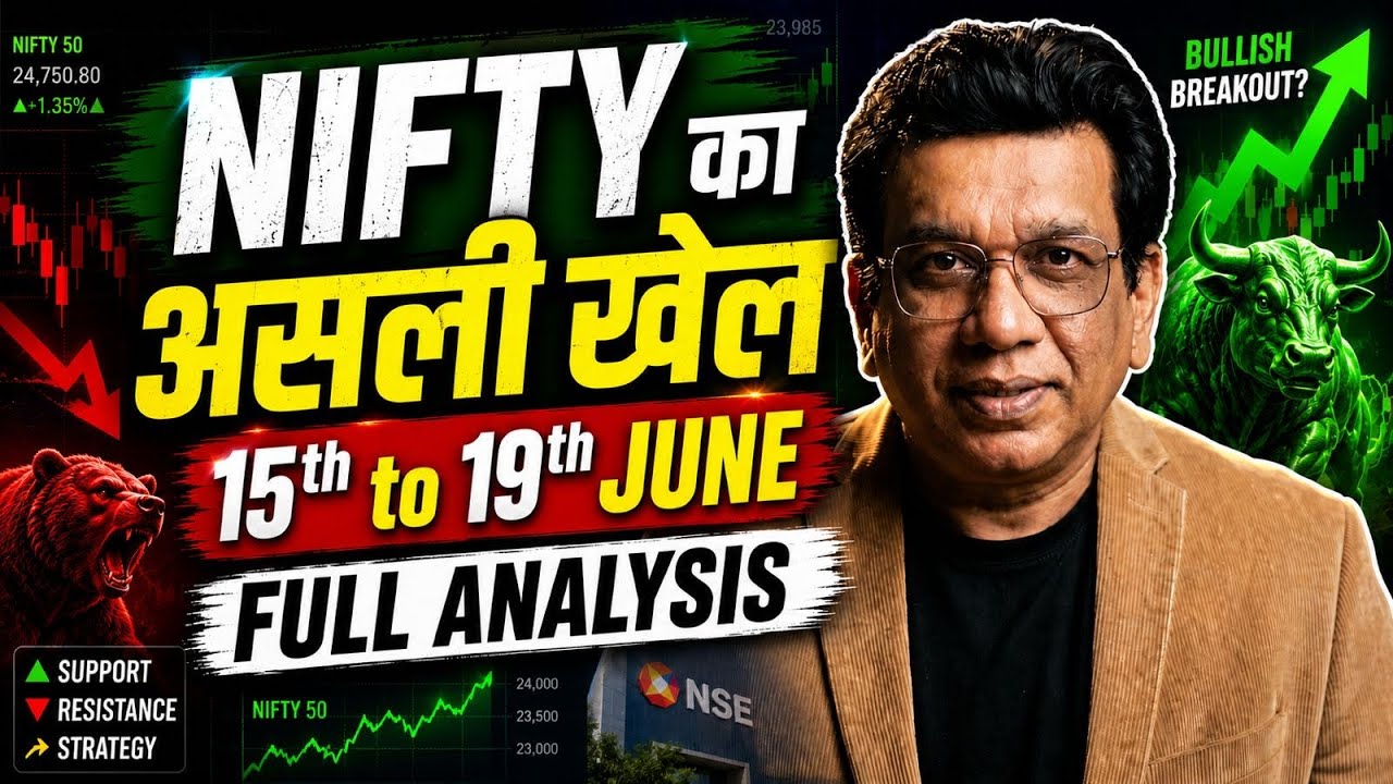 nifty prediction for tomorrow & bank nifty analysis for Monday 15/6/2026