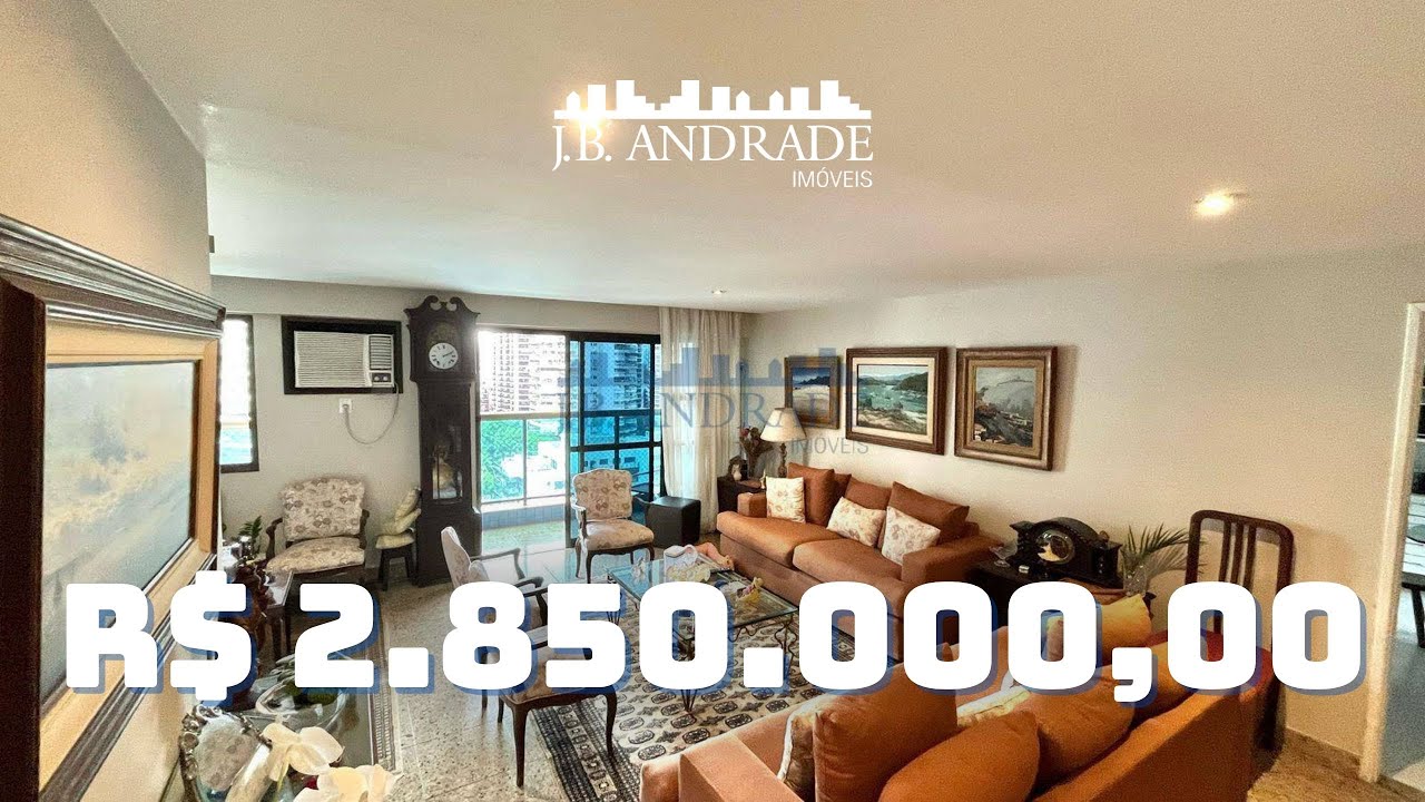 Apartamento à Venda com 3 Quartos | 139m² | Vista Mar – Avenida Lúcio Costa | Barra da Tijuca
