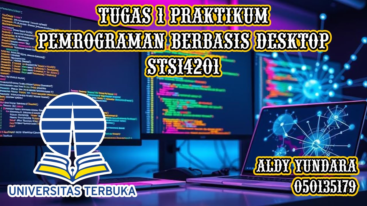 Tugas 1 Praktikum | Pemrograman Berbasis Desktop | Universitas Terbuka