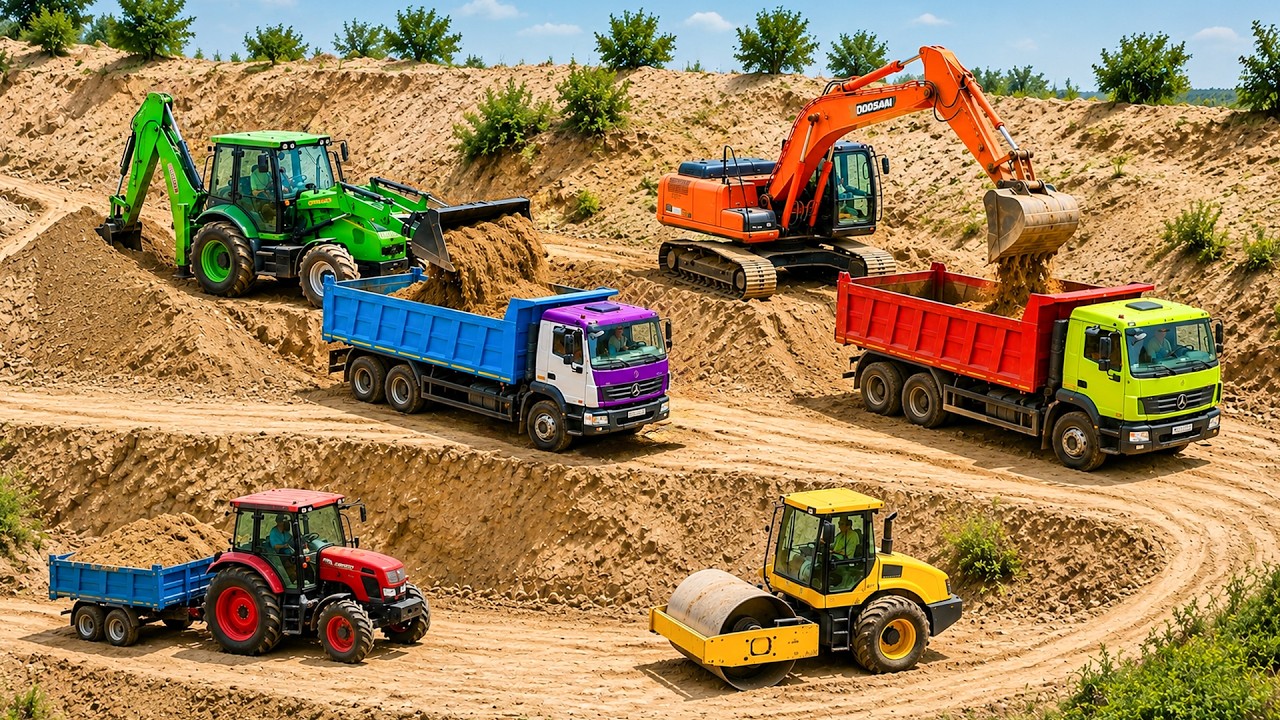 Gadi wala | Tata dumper truck 2518 stuck Deep mud | JCB tractor video | Tractor gadi