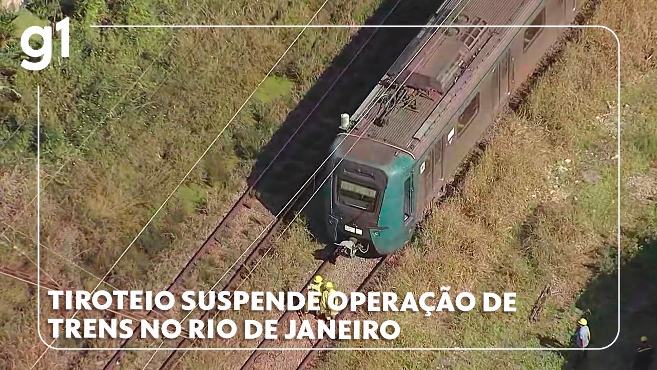Tiroteio em Manguinhos suspende circulação de trens da SuperVia, no RJ 