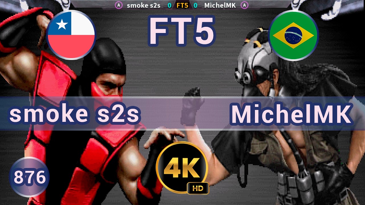 UMK3 - 🇨🇱 smoke s2s vs MichelMK 🇧🇷  FT5 / 4K 60 FPS #umk3 #ultimatemortalkombat3 #t99h #fightcade