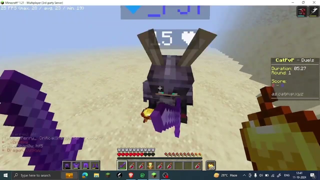 Satisfying Pcrit | Catpvp.xyz | nethpot pvp | #minecraft #livinglegend #pvp #multiplayer