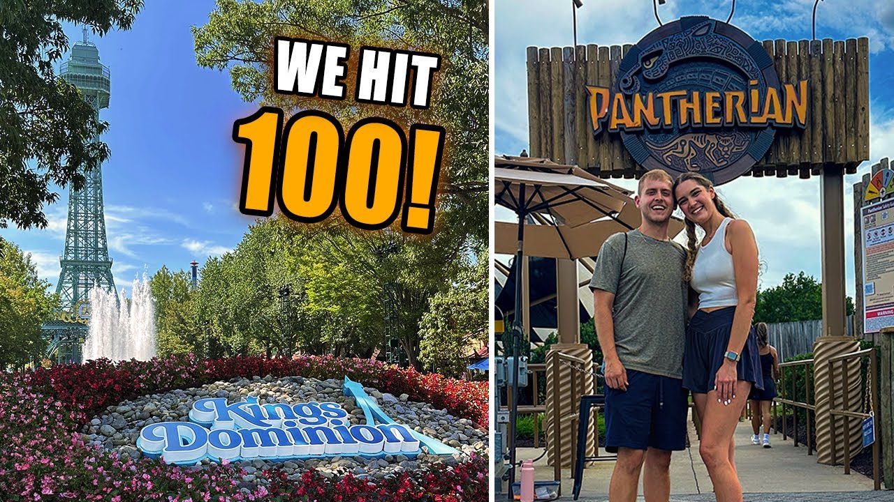 Наши 100-е американские горки: Pantherian в парке Kings Dominion | Финал в честь 100 американских...