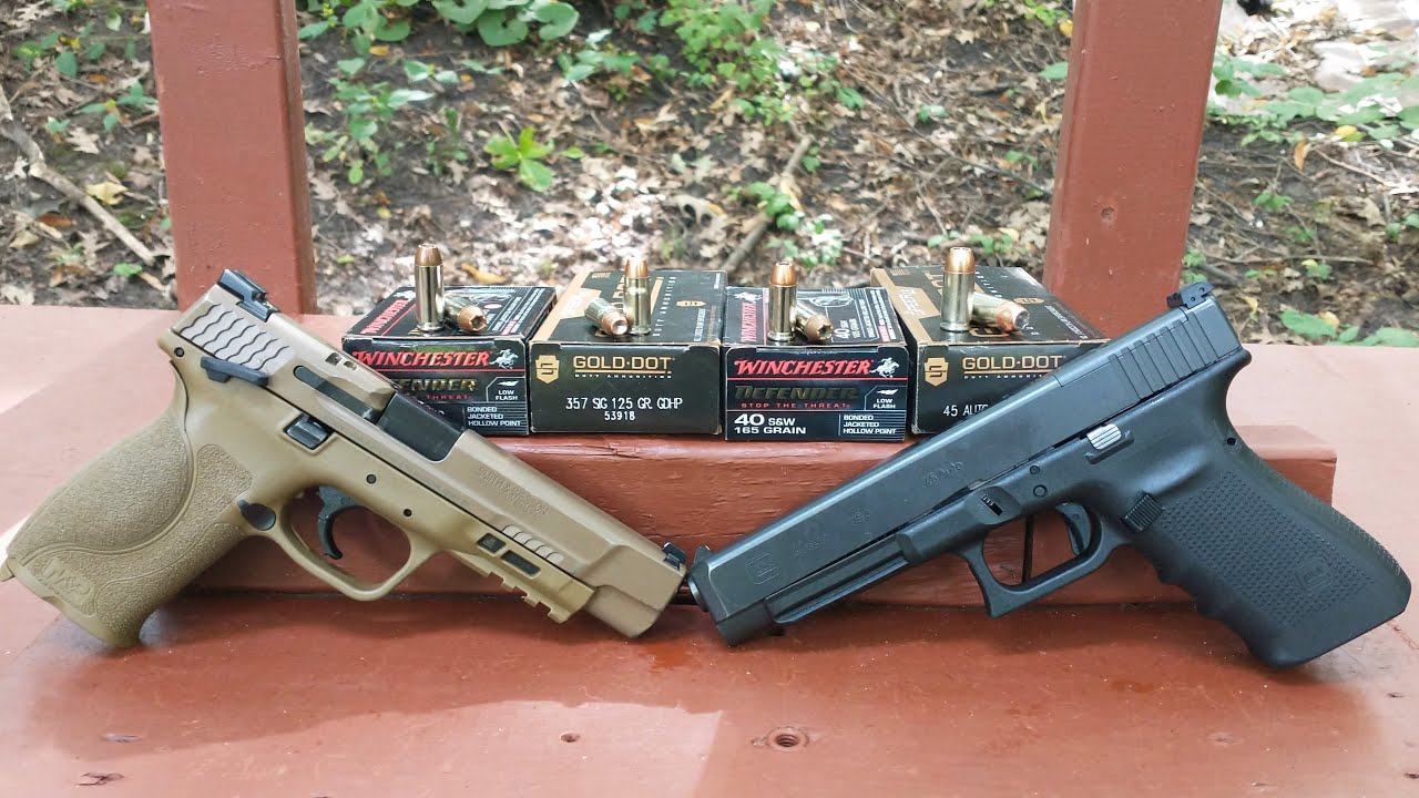 .357 Sig VS 10mm VS .40 S&W VS .45 ACP+P