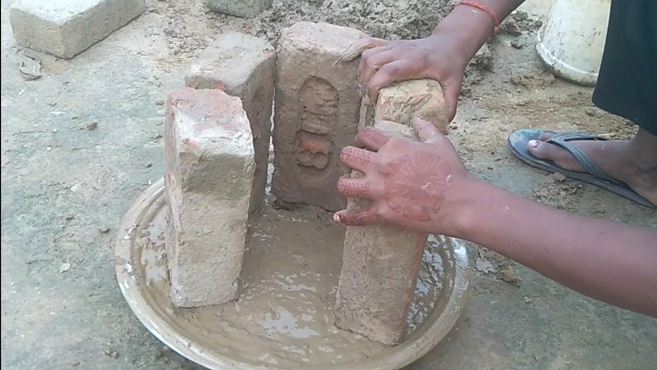 mitti ka chulha|village style mitti ka chulha |primitive technoloyg making clay voen