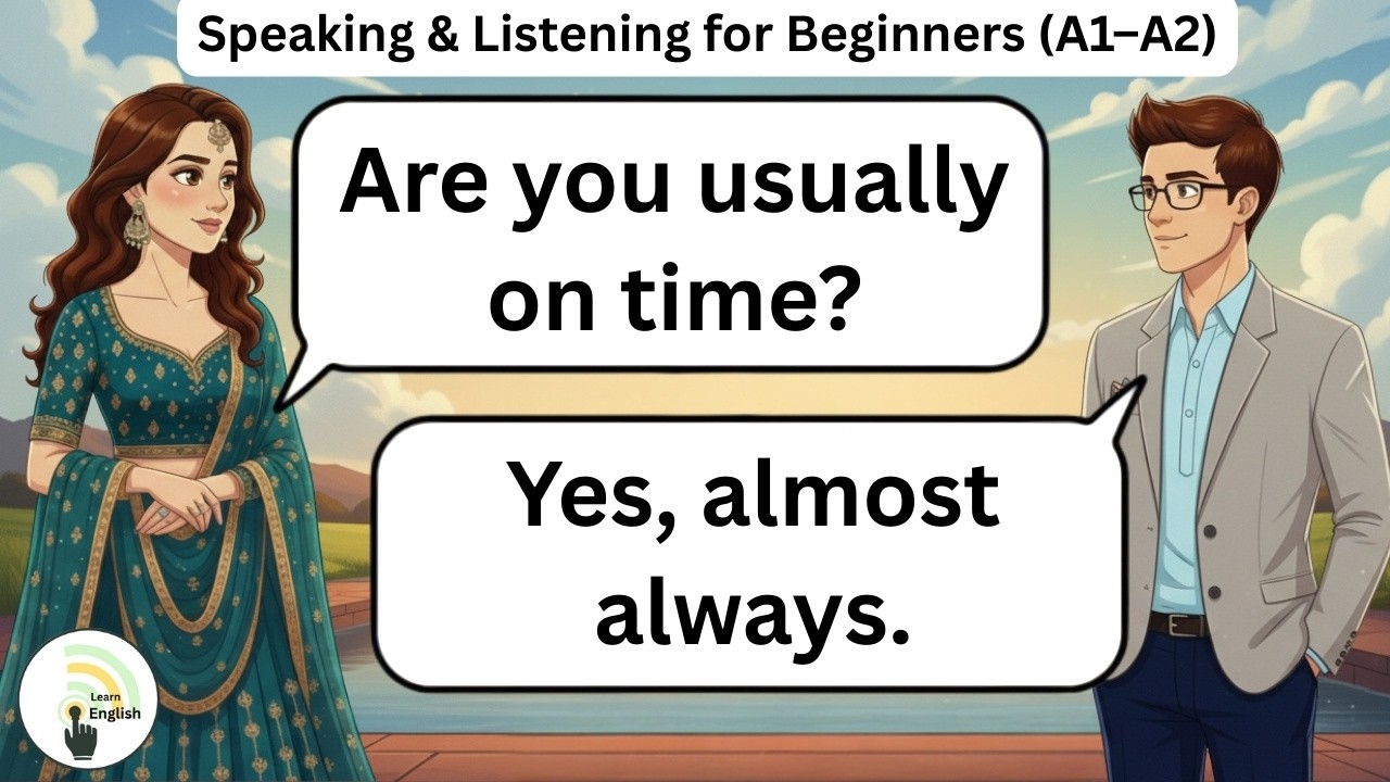 ✅ Daily Simple English Practice | Speaking & Listening for Beginners (A1–A2) English for Beginners