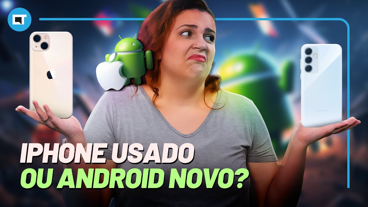 iPhone USADO ou ANDROID intermedi&aacute;rio NOVO: o que ESCOLHER?